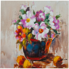 Quadro olio su tela dipinto a mano  60x3x60 cm