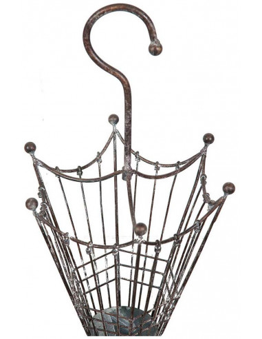 Portaombrelli in ferro battuto finitura ruggine anticata:foto particolare con manico - Biscottini.it Portaombrelli in ferro battuto finitura ruggine anticata:foto particolare con manico - Biscottini.it