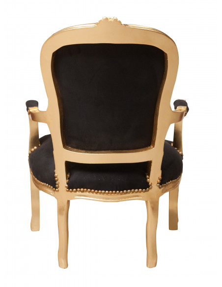 Poltrona stile francese Luigi XVI in legno massello di faggio L65XPR65XH98 cm