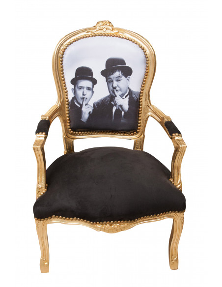 Poltrona stile francese Luigi XVI in legno massello di faggio L65XPR65XH98 cm