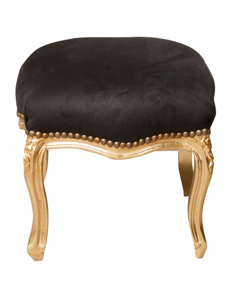 French -Style Footrest Bench Louis XVI em Solid Faggo Wood L42XPR42XH42 CM