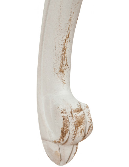 Mensola a muro in legno finitura bianco anticato Made in Italy L43xPR21xH32 cm - Biscottini.it