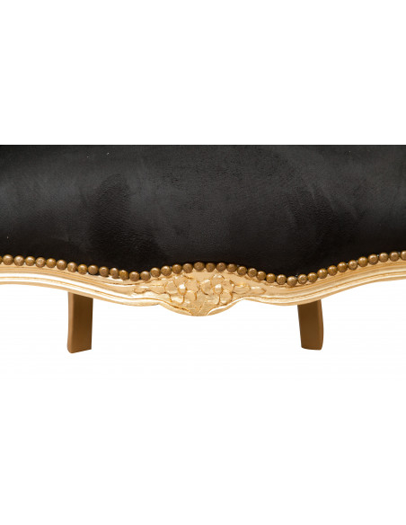 Poltrona de estilo francês Louis XVI em sólida Wood Wood L82XPR80XH94 CM