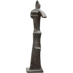 Escultura na arte moderna na fusão de bronze L40xPR32xH175 cm 2