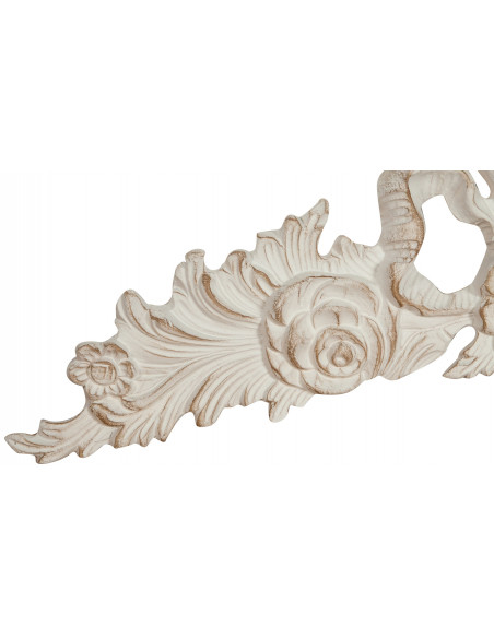 Sopraporta in legno finitura bianco anticato Made in Italy L73xPR4xH26 cm - Biscottini.it