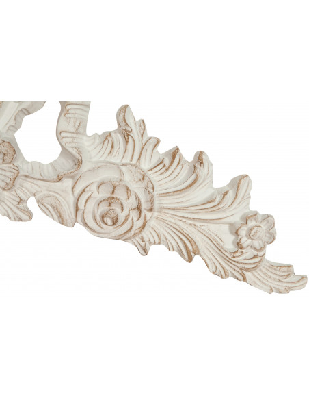 Sopraporta in legno finitura bianco anticato Made in Italy L73xPR4xH26 cm - Biscottini.it