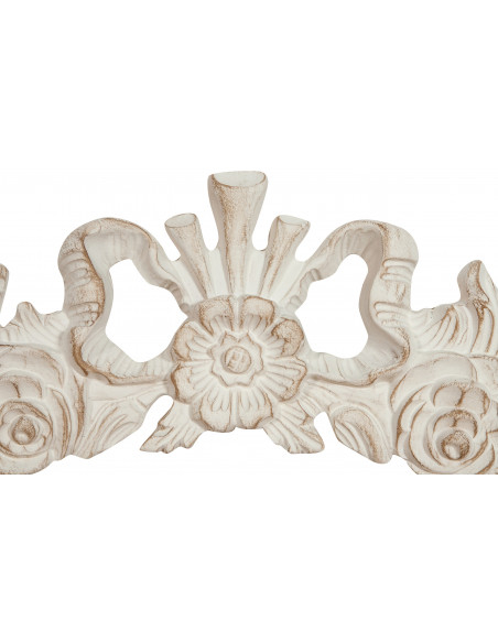 Sopraporta in legno finitura bianco anticato Made in Italy L73xPR4xH26 cm - Biscottini.it
