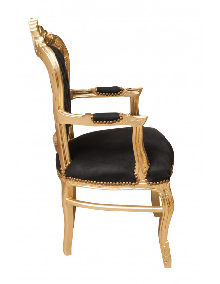 Poltrona stile francese Luigi XVI in legno massello di faggio L60XPR60XH107 cm