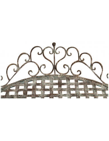 Mesa dobrável em ferro forjado com acabamento ferrugem antigo diam.72x65 cm Mesa dobrável em ferro forjado com acabamento ferrugem antigo diam.72x65 cm