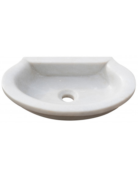 Lavandino in marmo bianco  L46xPR31xH13 cm