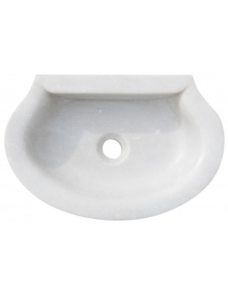 Lavandino in marmo bianco  L46xPR31xH13 cm