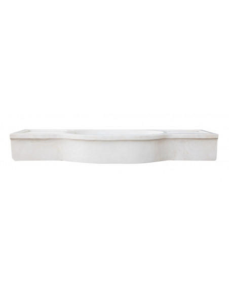 LAVABO IN MARMO BIANCO L133XPR18XH43 CM