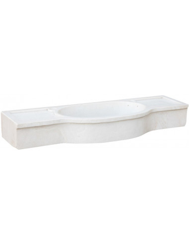 LAVABO IN MARMO BIANCO L133XPR18XH43 CM