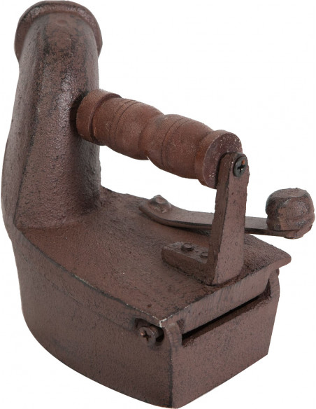Ferro da stiro in ghisa finitura ruggine anticata L10xPR18xH18 cm