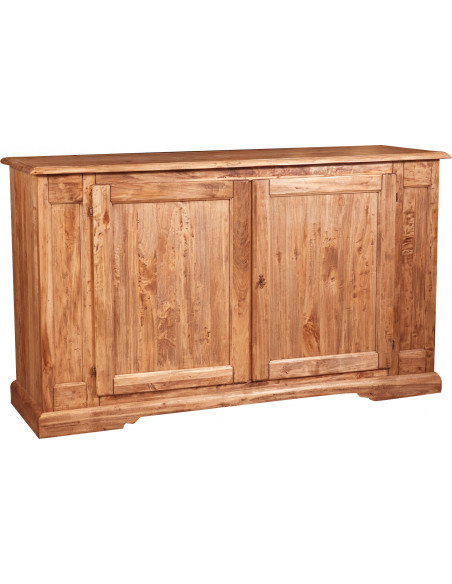 Credenza Country in legno massello di tiglio finitura naturale 180x58x105 cm