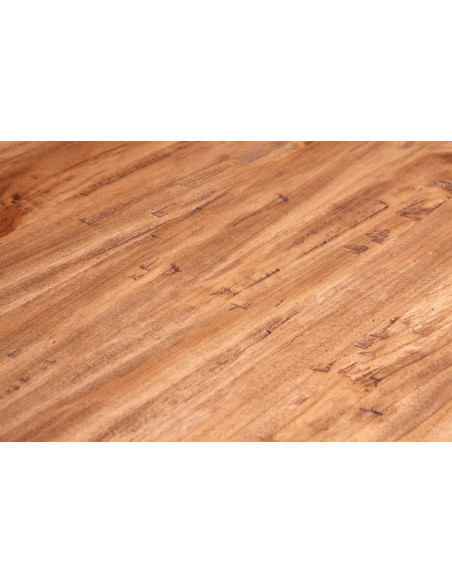 Credenza Country in legno massello di tiglio finitura naturale 180x58x105 cm