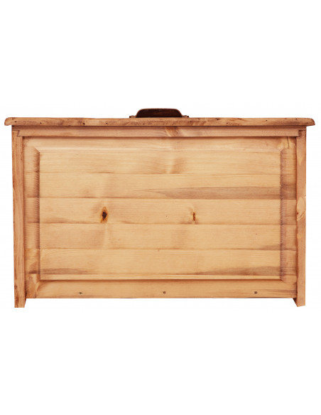 Cassettiera Country in legno massello di tiglio finitura naturale 63x41x120 cm