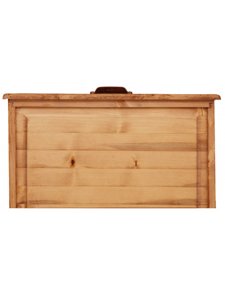 Cassettiera Country in legno massello di tiglio finitura naturale 63x41x120 cm
