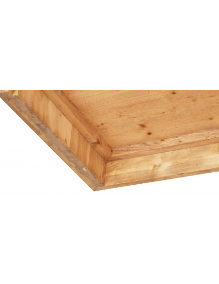 Cassettiera Country in legno massello di tiglio finitura naturale 63x41x120 cm