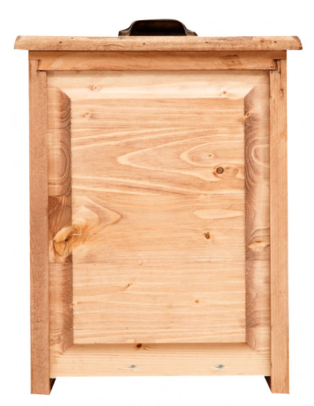 Cassettiera Country in legno massello di tiglio finitura naturale 63x41x100 cm