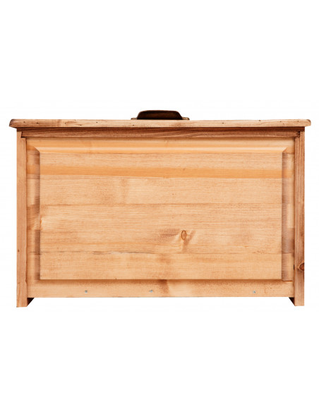 Cassettiera Country in legno massello di tiglio finitura naturale 63x41x100 cm