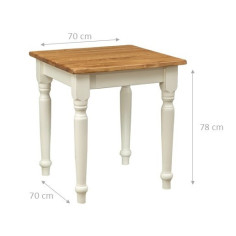 Table fixe country en bois massif. Fabriqué en Italie 2