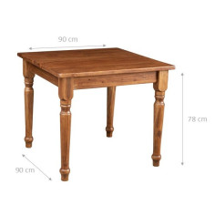 Tavolo Country fisso artigianale in legno massello. Made in Italy 2