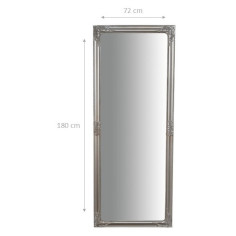 Specchiera da appendere verticale/orizzontale 72x3x180 cm finitura argento anticato 2
