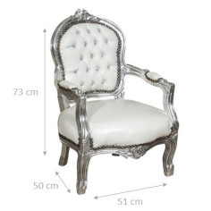 POLTRONA LUÍS XVI ESTILO FRANCÊS EM MADEIRA MACIÇA DE FAIA 2