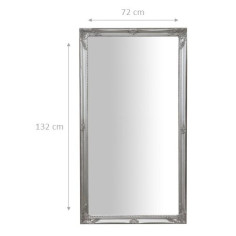 Specchiera da appendere verticale/orizzontale 72x3x132 cm finitura argento anticato 2