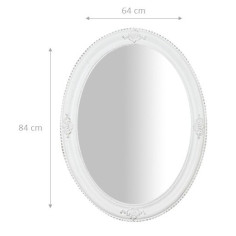 Specchiera da appendere verticale/orizzontale 64x3x84 cm finitura bianco anticato 2