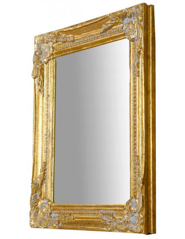 Specchiera da appendere verticale/orizzontale 27x3x32 cm finitura oro anticato