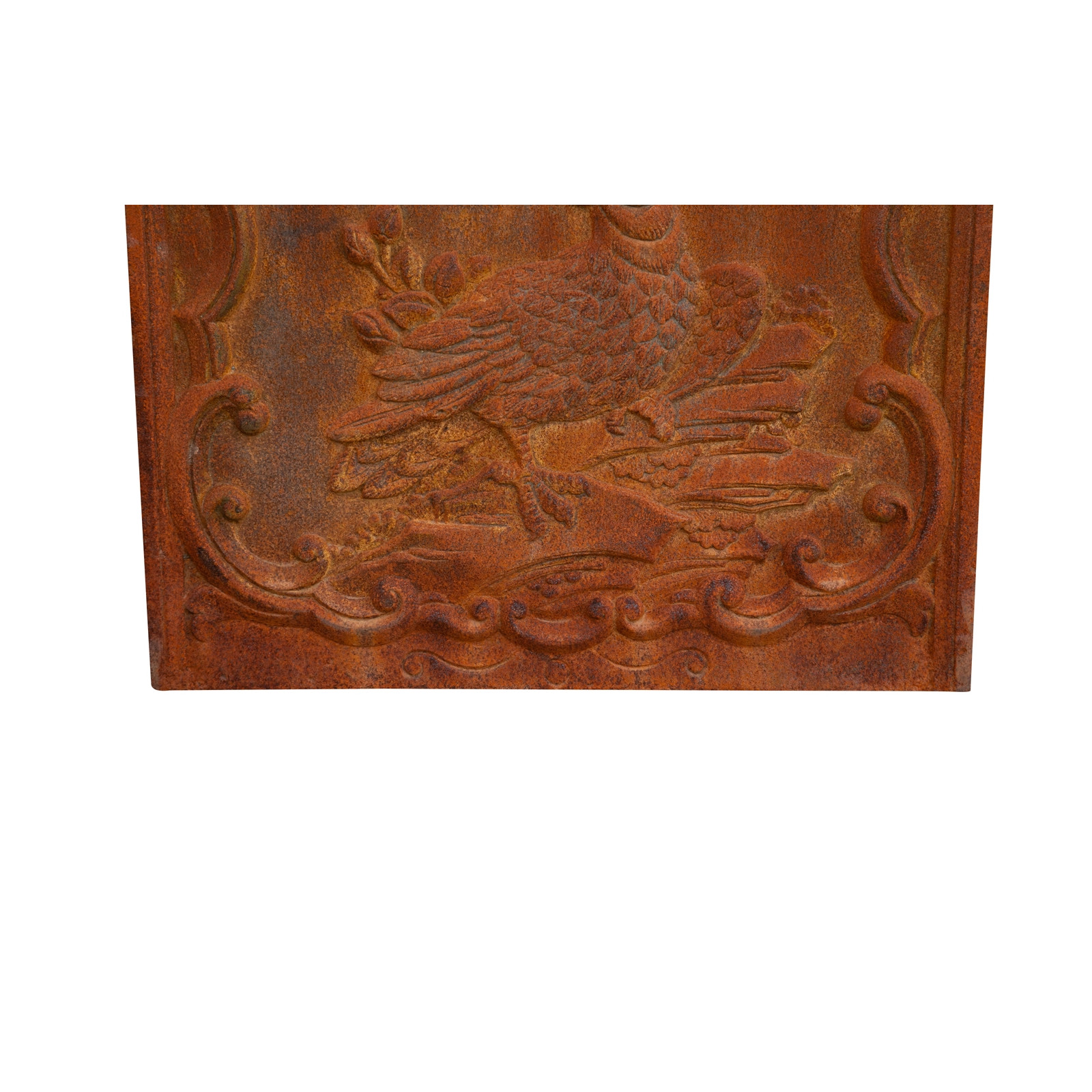 Cast iron made natural rust finish  W102xDP2xH75 cm sized fireback Cast iron made natural rust finish  W102xDP2xH75 cm sized fireback