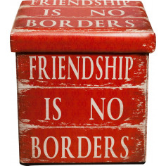 Pouf contenitore richiudibile in ecopelle 32x32x32 cm 2