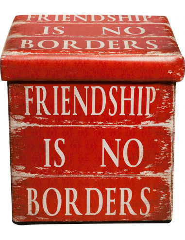 Pouf contenitore richiudibile in ecopelle 32x32x32 cm Pouf contenitore richiudibile in ecopelle 32x32x32 cm