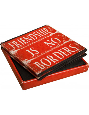 Pufe recipiente dobrável em couro ecológico 32x32x32 cm Pufe recipiente dobrável em couro ecológico 32x32x32 cm