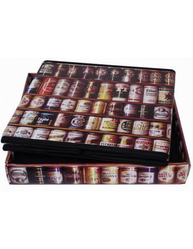 Pufe recipiente dobrável em couro ecológico 32x32x32 cm Pufe recipiente dobrável em couro ecológico 32x32x32 cm