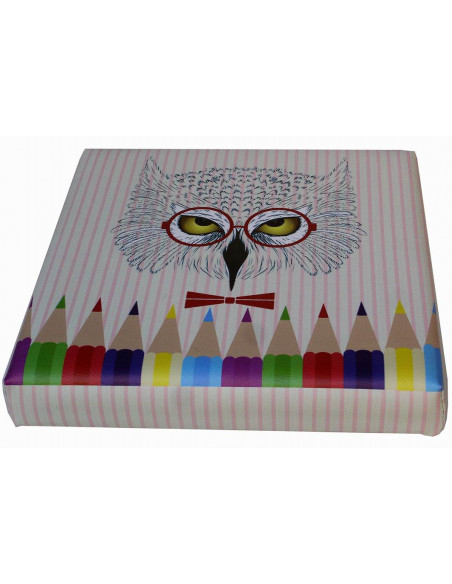 Pufe recipiente dobrável em couro ecológico 32x32x32 cm