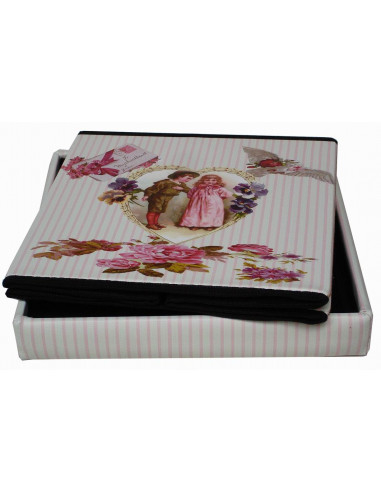 Pufe recipiente dobrável em couro ecológico 32x32x32 cm Pufe recipiente dobrável em couro ecológico 32x32x32 cm