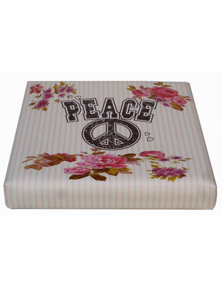 Pufe recipiente dobrável em couro ecológico 32x32x32 cm