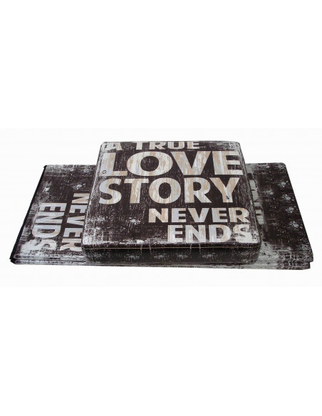 Pouf contenitore richiudibile in ecopelle 32x32x60 cm