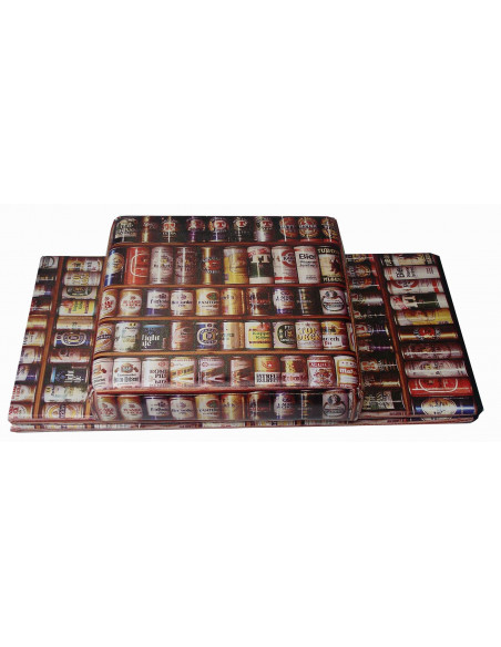 Pufe recipiente dobrável em couro ecológico 32x32x60 cm