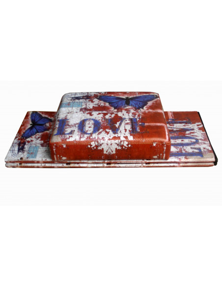 Pufe recipiente dobrável em couro ecológico 32x32x60 cm