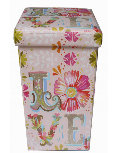 Pouf contenitore richiudibile in ecopelle 32x32x60 cm Pouf contenitore richiudibile in ecopelle 32x32x60 cm