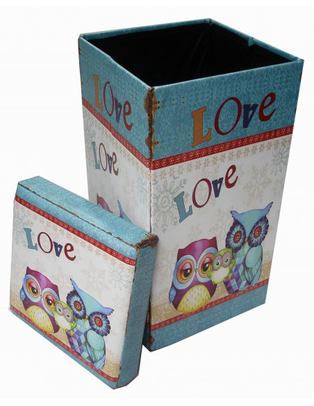 Pufe recipiente dobrável em couro ecológico 32x32x60 cm