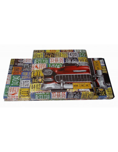 Pufe recipiente dobrável em couro ecológico 32x32x60 cm Pufe recipiente dobrável em couro ecológico 32x32x60 cm