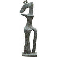 Scultura arte moderna  in fusione di bronzo L50xPR34xH175 cm