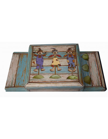 Pouf contenitore richiudibile in ecopelle 32x32x60 cm