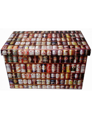 Pouf contenitore richiudibile in ecopelle 60x36x36 cm Pouf contenitore richiudibile in ecopelle 60x36x36 cm