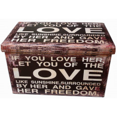 Pouf contenitore richiudibile in ecopelle 60x36x36 cm 2